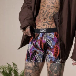 SAXX - VIBE 2-Pack Super Soft Boxer Brief - Tropic Jungle/Asher Waistband 10 SAXX - VIBE 2-Pack Super Soft Boxer Brief - Tropic Jungle/Asher Waistband -Swimming Clothing 71372 LS 96326.1692655694