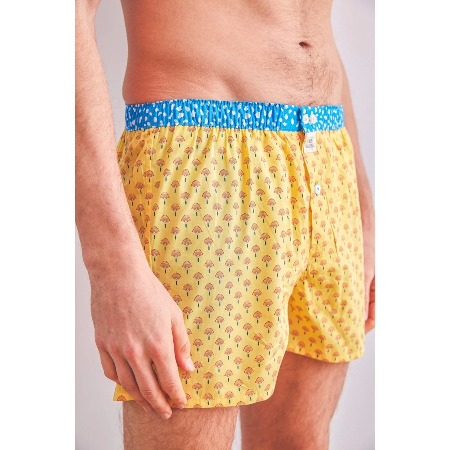 Billybelt Organic Boxer - Yellow Peacock 4 Billybelt Organic Boxer - Yellow Peacock - Image 2