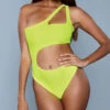 Be Wicked Quinn One Shoulder One Piece -Swimming Clothing BW 1976 yellow front 2020JUN23576