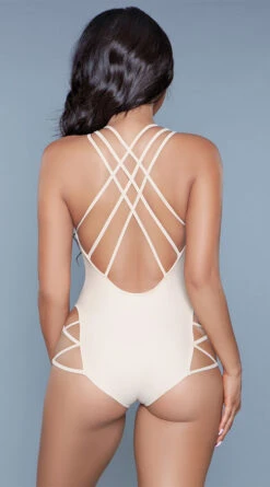 Be Wicked Amaya One Piece Swimsuit -Swimming Clothing BW 1977 nude back 2020JUN23576