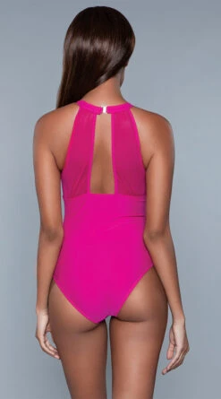 Be Wicked Briella One Piece Swimsuit -Swimming Clothing BW 1984 fuchsia back 2020JUN23576