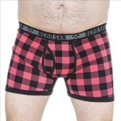 BEAR SKN - Bamboo Boxer Brief - Bearbie Pink Backwoods -Swimming Clothing BearbieBB F 55738.1690936027