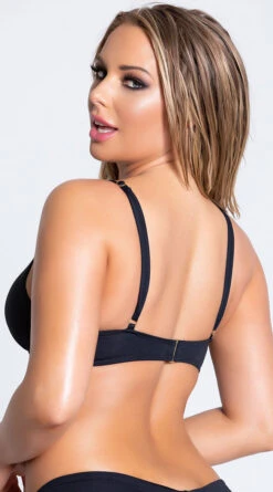 Yandy Morganite Glow Peek-A-Boo Bikini Top -Swimming Clothing EY 4031T TOP BLACK PS04042019 20