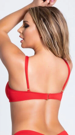 Yandy Morganite Glow Peek-A-Boo Bikini Top -Swimming Clothing EY 4031T TOP RED PS04042019 11