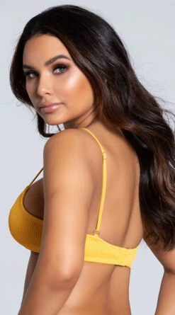 Yandy Salty Senorita String Bikini Top -Swimming Clothing EY 4116T TOP YELLOW PS01282020 6