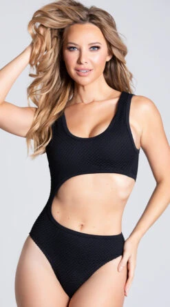 Yandy Cod In The Act Monokini Swimsuit -Swimming Clothing EY 4146 BLACK PS01172020 1