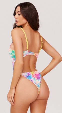 Yandy Old Habits Dye Hard One Piece Swimsuit -Swimming Clothing EY 4223 YANDY ONE PIECE SWIMSUIT RAINBOW TIE DYE 1385