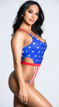 Yandy Party In The USA One Piece Swimsuit -Swimming Clothing EY 4228 AMERICA 4 PS12172020