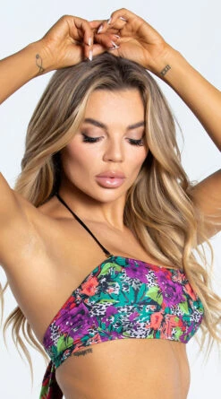 Yandy Tropical Oasis Bandeau Bikini Top -Swimming Clothing EY 4300T TOP LEO 5 YANDY PS02172022 copy