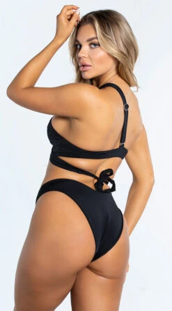 Yandy Basic Low Rise Bikini Bottom -Swimming Clothing EY 4324T 4324B BLK 8 YANDY PS02172022