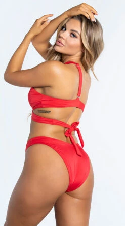Yandy Basic Low Rise Bikini Bottom -Swimming Clothing EY 4324T 4324B RED 9 YANDY PS02172022