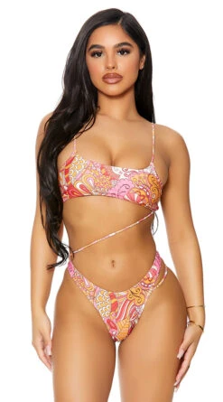 Forplay Bonaire One Piece Swimsuit -Swimming Clothing FP 441411 raspberry alt3 lg 2021APR29176