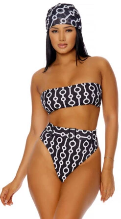 Forplay Barbados Patterned Bikini -Swimming Clothing FP 442304 BLKB 4 2022MARCH47755
