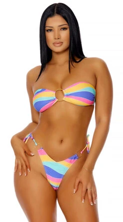 Forplay Antigua Rainbow Thong Bikini -Swimming Clothing FP 442308 PIT 1 2022MARCH47755