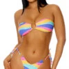 Forplay Antigua Rainbow Thong Bikini -Swimming Clothing FP 442308 PIT 4 2022MARCH47755