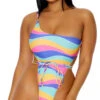 Forplay Turks And Caicos Rainbow One Piece Swimsuit
