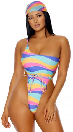 Forplay Turks And Caicos Rainbow One Piece Swimsuit