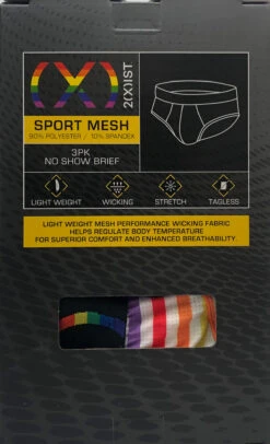 2(x)ist - (x) Pride Mesh Brief 3-Pack - Rainbow Band -Swimming Clothing IMG 9705 72 32863.1654727449
