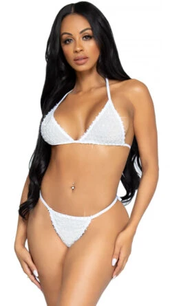 LEG AVENUE Diamond In The Rough Bikini Set -Swimming Clothing LA 81636 01 002 2021MAY33795