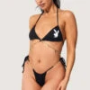 Playboy Pool Szn Socialite String Bikini -Swimming Clothing PB EY4330 BLACK S 2022JUNE48744