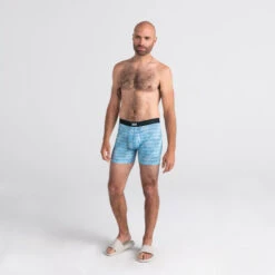 SAXX Hot Shot Boxer Brief - Ice Camo -Swimming Clothing SAXX 60168 Hot Shot Boxer Brief Ice Camo underU4men2 49077.1639691534