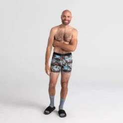 SAXX Quest 2.0 Black Mountainscape MOB -Swimming Clothing SAXX Quest 2.0 MOD Blk Mountain 59537 underU4men2 24696.1651263584