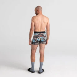 SAXX Quest 2.0 Black Mountainscape MOB -Swimming Clothing SAXX Quest 2.0 MOD Blk Mountain 59537 underU4men3 16461.1651263585